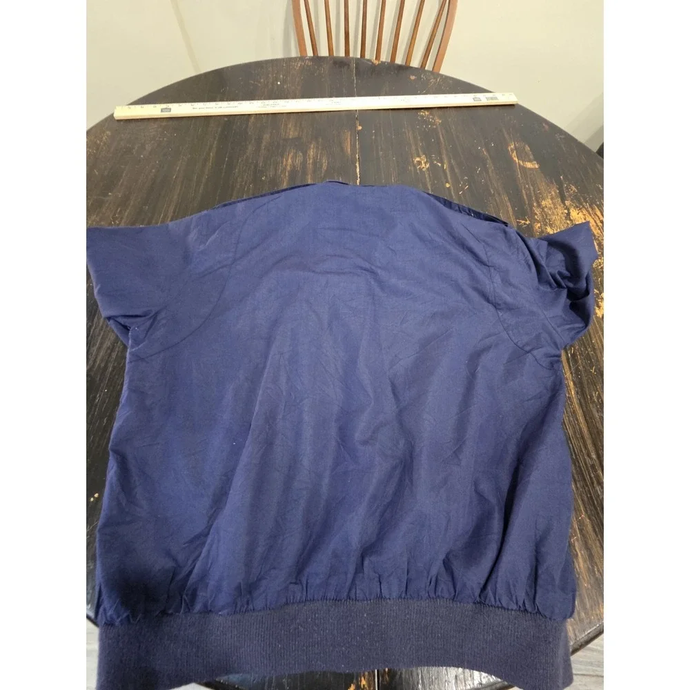 Vintage Members Only Jacket‎ Mens Size 44 Blue Full Zip Bomber Coat 80s
